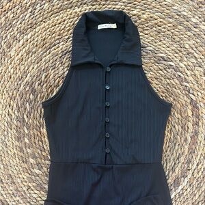 Black Button Down Dress
